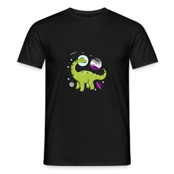 Brachiosaurus im Weltraum Ace Pride - Männer T-Shirt - Schwarz - Vorne - AI Model Male 178 light (178cm)