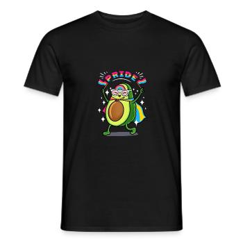 Avocat Pan Pride - T-shirt homme - noir - Devant - AI Model Male 178 light (178cm)