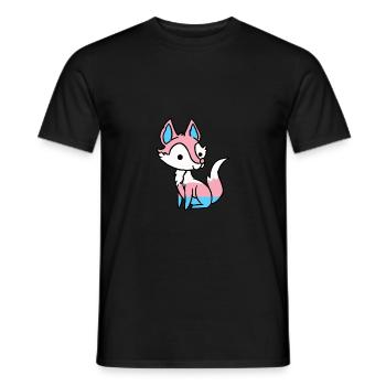 Trans Pride Fuchs Transgender Pride - T-shirt homme - noir - Devant - AI Model Male 178 light (178cm)