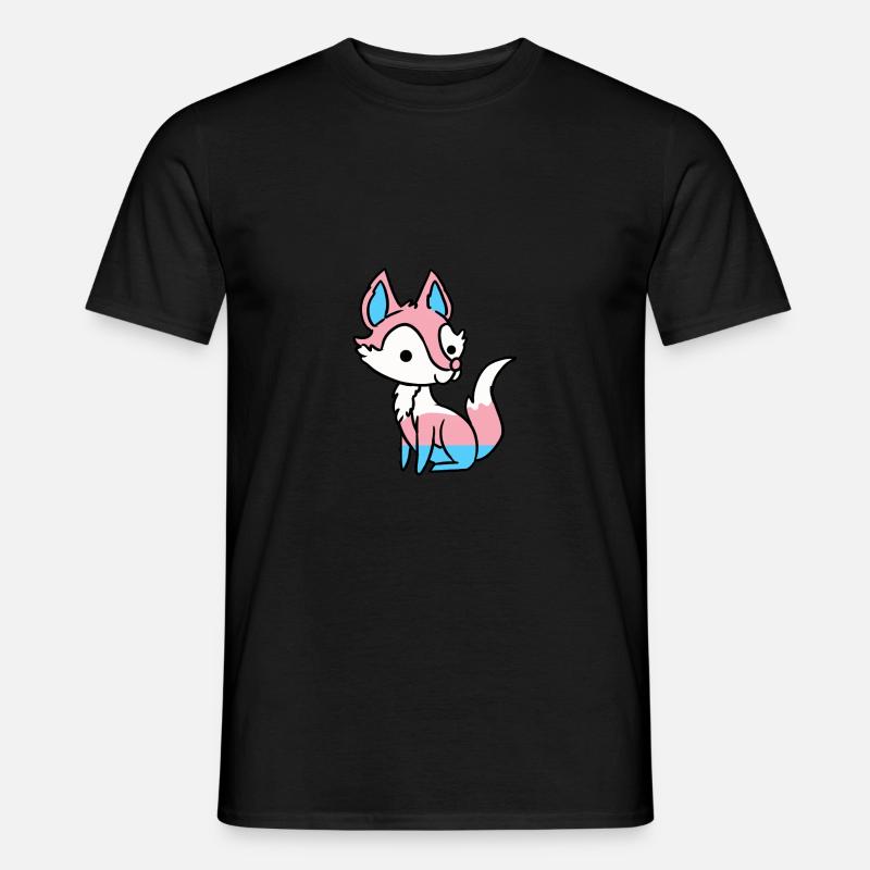 Trans Pride Fuchs Transgender Pride - Männer T-Shirt - Schwarz