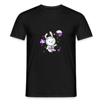 Demisexueller Hase im All Demisexual Pride - Männer T-Shirt - Schwarz - Vorne - AI Model Male 178 light (178cm)