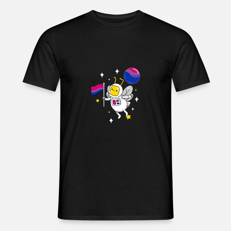 Abeilles Dans l’espace Bisexual Pride - T-shirt homme - noir