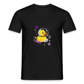 Asexuelle Ente im Weltraum Asexual Pride - Männer T-Shirt - Schwarz - Vorne - AI Model Male 178 light (178cm)