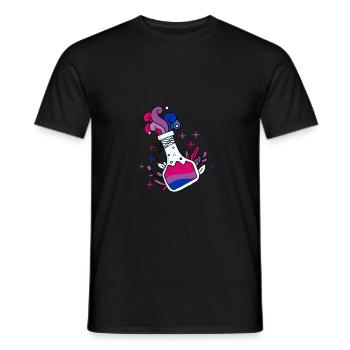 Potion bisexuelle Fierté bisexuelle - T-shirt homme - noir - Devant - AI Model Male 178 light (178cm)