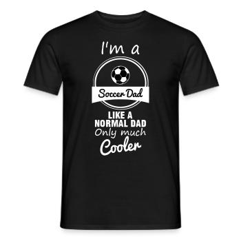 Soccer dad fussball football soccer papa daddy - Männer T-Shirt - Schwarz - Vorne - AI Model Male 178 light (178cm)