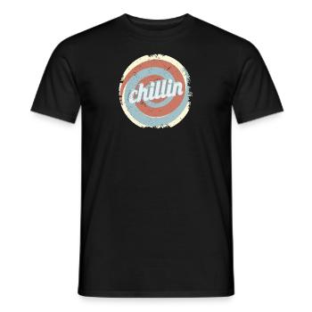 T-shirt décontracté Chillin - T-shirt homme - noir - Devant - AI Model Male 178 light (178cm)