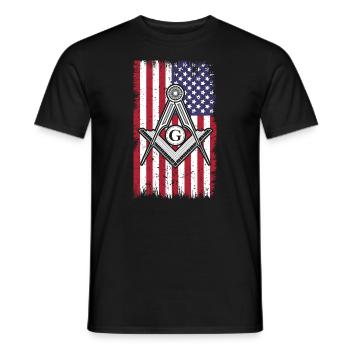 Masonic Freemasonry Fraternal - Männer T-Shirt - Schwarz - Vorne - AI Model Male 178 light (178cm)