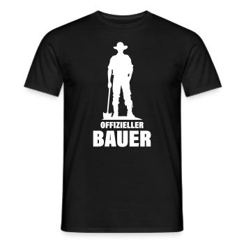 Official Farmer Farmer - Men's T-Shirt - black - Front - AI Model Male 178 light (178cm)