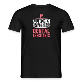 Dental assistants - Männer T-Shirt - Schwarz - Vorne - AI Model Male 178 light (178cm)