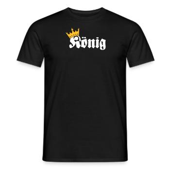 König - T-shirt homme - noir - Devant - AI Model Male 178 light (178cm)