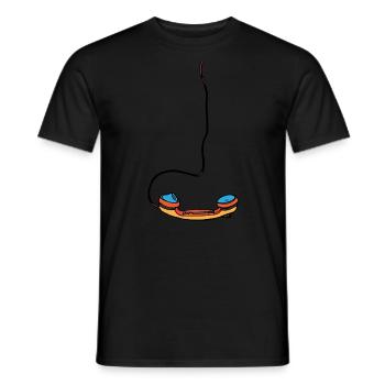 Telefon - Männer T-Shirt - Schwarz - Vorne - AI Model Male 178 light (178cm)