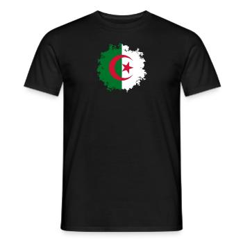 Original Algeria Flag - Men's T-Shirt - black - Front - AI Model Male 178 light (178cm)