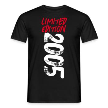 LIMITED EDITION 2005 - Männer T-Shirt - Schwarz - Vorne - AI Model Male 178 light (178cm)