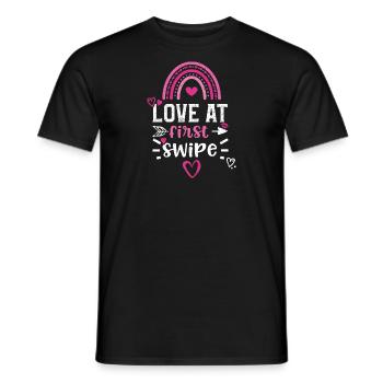 L’amour au premier coup - T-shirt homme - noir - Devant - AI Model Male 178 light (178cm)