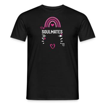 Soulmates - Valentine's Day - Männer T-Shirt - Schwarz - Vorne - AI Model Male 178 light (178cm)