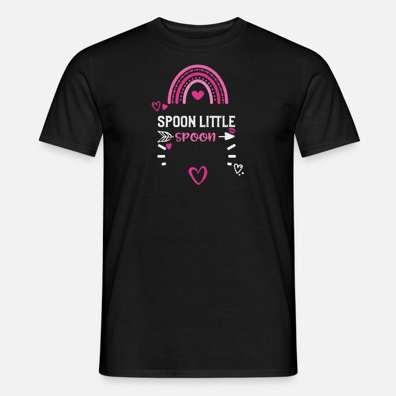 Spoon Little Spoon - Männer T-Shirt - Schwarz