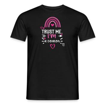 Trust Me, I'm a Dogtor - Männer T-Shirt - Schwarz - Vorne - AI Model Male 178 light (178cm)