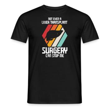 Lebertransplantation Chirurgie Lebertransplantatio - Männer T-Shirt - Schwarz - Vorne - AI Model Male 178 light (178cm)