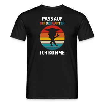 Kindergarten Anfang Kindergartenkind Geschenk - Männer T-Shirt - Schwarz - Vorne - AI Model Male 178 light (178cm)
