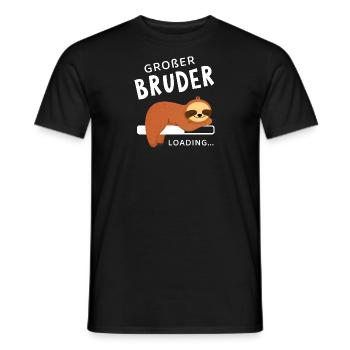 Großer Bruder Loading Faultier - Männer T-Shirt - Schwarz - Vorne - AI Model Male 178 light (178cm)