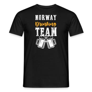 Norway Drinking Team - Men's T-Shirt - black - Front - AI Model Male 178 light (178cm)