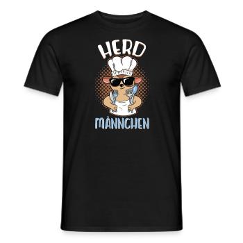 Koch Hobbykoch Humor Herdmännchen Geschenkidee - Männer T-Shirt - Schwarz - Vorne - AI Model Male 178 light (178cm)