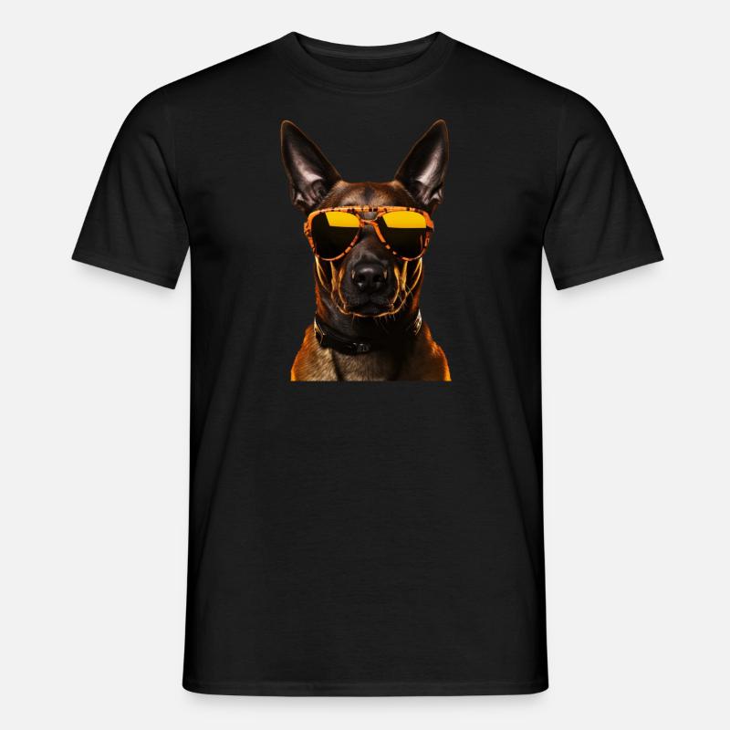 Malinois Cool - Malinois Hund - Männer T-Shirt - Schwarz