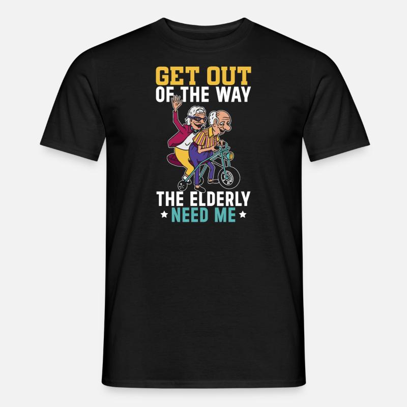 Avoid the elderly, who - Men’s T-shirt - black