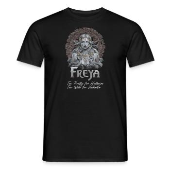 Wikinger mythische nordische Göttin Freya Kunst - Männer T-Shirt - Schwarz - Vorne - AI Model Male 178 light (178cm)
