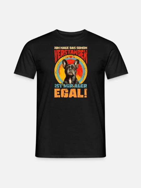 French Bully / Französische Bulldogge - Männer T-Shirt - Schwarz