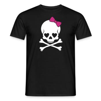 Crâne Fillette - T-shirt homme - noir - Devant - AI Model Male 178 light (178cm)