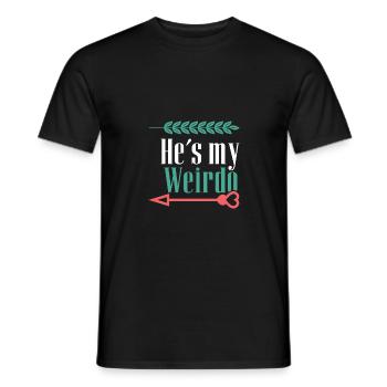 C’est mon couple fou - T-shirt homme - noir - Devant - AI Model Male 178 light (178cm)