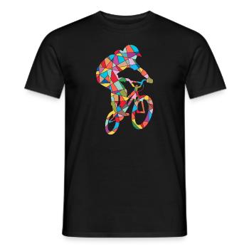 BMX Vélo Rider Stunt Enfants Hommes Vélo BMX - T-shirt homme - noir - Devant - AI Model Male 178 light (178cm)