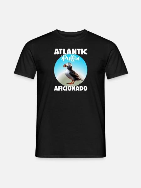 Atlantic Puffin Aficionado - Men's T-Shirt - black
