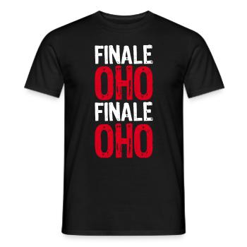 FINALE OHO - Fußball Sport Meisterschaft Gewinner - Männer T-Shirt - Schwarz - Vorne - AI Model Male 178 light (178cm)