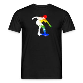 Skater | Skaten | Geschenk - Männer T-Shirt - Schwarz - Vorne - AI Model Male 178 light (178cm)