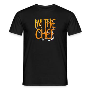 Cook | Cook | Chef | cooking | Hobby Chef - Men's T-Shirt - black - Front - AI Model Male 178 light (178cm)