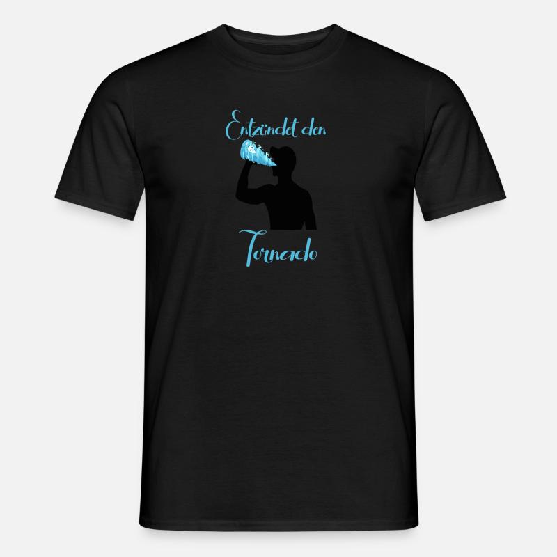 Entzündet den Tornado - Männer T-Shirt - Schwarz