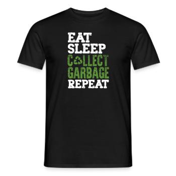 Collect Garbage – Rubbish Truck Driver Funny - Männer T-Shirt - Schwarz - Vorne - AI Model Male 178 light (178cm)