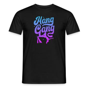 Hang Gang | Aerial Dancing - Männer T-Shirt - Schwarz - Vorne - AI Model Male 178 light (178cm)