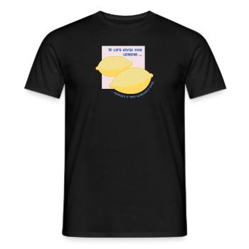 Si le vivant vous donne des citrons - T-shirt homme - noir - Devant - AI Model Male 178 light (178cm)