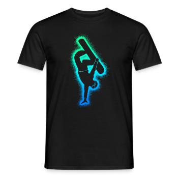 Snowboarders Snowboarding Men's Snowboard Boys - Men's T-Shirt - black - Front - AI Model Male 178 light (178cm)