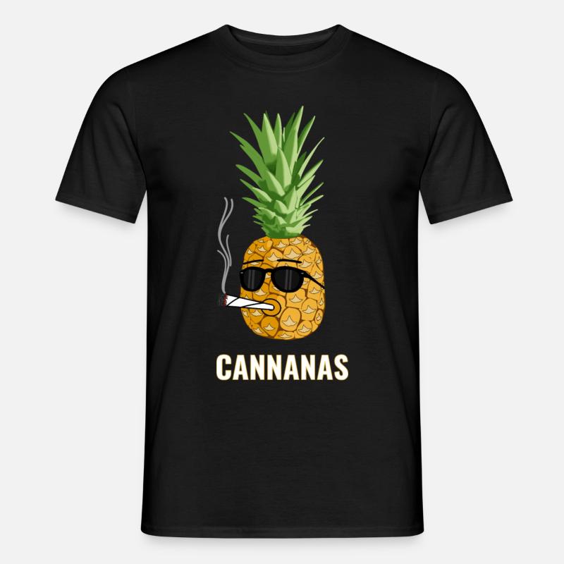 Cannabis Ananas - Männer T-Shirt - Schwarz