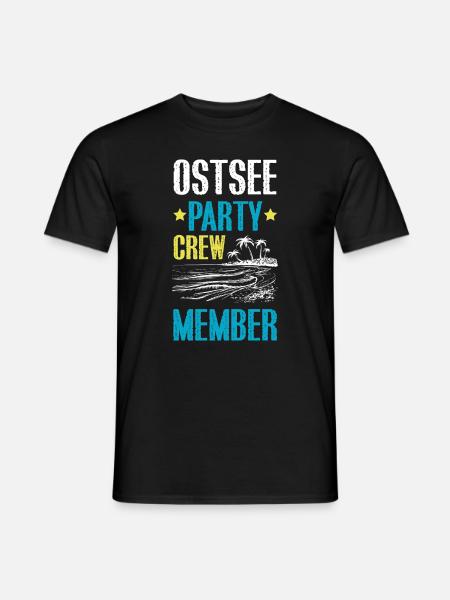 Ostsee Party Crew - Men's T-Shirt - black