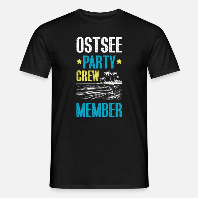 Ostsee Party Crew - Männer T-Shirt - Schwarz