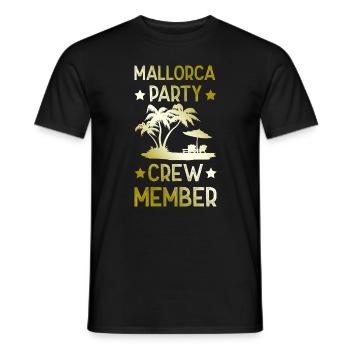 Mallorca Party Crew - T-shirt homme - noir - Devant - AI Model Male 178 light (178cm)