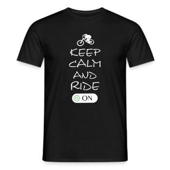 biken - Männer T-Shirt - Schwarz - Vorne - AI Model Male 178 light (178cm)