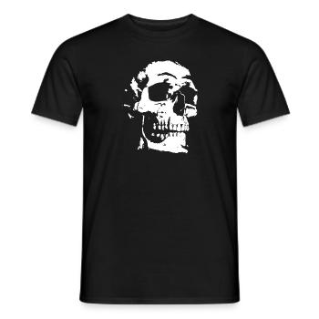 Gothic Totenkopf - Männer T-Shirt - Schwarz - Vorne - AI Model Male 178 light (178cm)