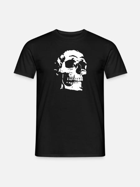 Gothic Totenkopf - Männer T-Shirt - Schwarz