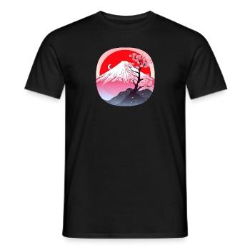 Japan Fuji - Männer T-Shirt - Schwarz - Vorne - AI Model Male 178 light (178cm)